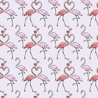 flamingo leven naadloos patroon ontwerp vector