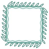 groen vierkant frame vectorillustratie vector