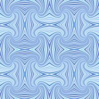 blauw naadloos abstract psychedelisch spiraal streep patroon achtergrond - gebogen straal barsten illustratie vector