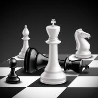 schaakspel realistisch vector