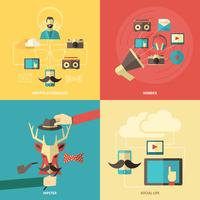 Hipster ontwerpconcept vector