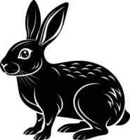 konijn silhouet illustratie ontwerp vector