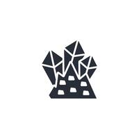 mineralen icoon. .bewerkbaar slag.lineair stijl teken voor gebruik web ontwerp, logo.symbool illustratie. vector
