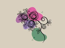 sier- creatief bloemen decoratief reeks ontwerp vector