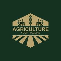 landbouw logo, boerderij land- logo ontwerp sjabloon ontwerp vector