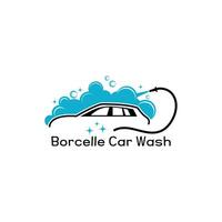 auto wassen bedrijf logo ontwerp vector