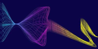 abstracte achtergrond met kleurrijke golven vector