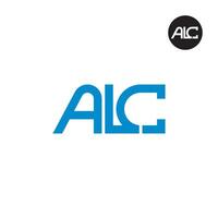 alc logo brief monogram ontwerp initialen vector