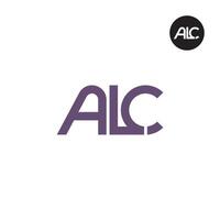 alc logo brief monogram ontwerp vector