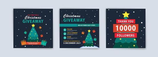 kerst cadeau. kerst spandoek. banner vectorillustratie voor achtergrond, wenskaart en briefkaart. vector