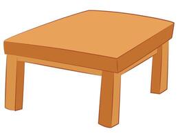 houten tafel voor locatie geïsoleerd Aan wit achtergrond vector