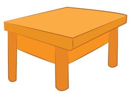 een houten tafel illustratie vector