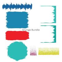 grunge structuur bundel vector