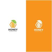 honing kam logo sjabloon ontwerp embleem honing ontwerp concept creatief symbool ontwerp vector