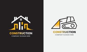 bouw icoon, gebouw icoon, onroerend goed eigendom huis bedrijf logo concept vector