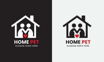 huis huisdier, hond dier puppy kat icoon, schattig huisdier logo ontwerp concept monster vector