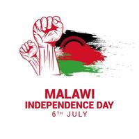 illustratie van Malawi onafhankelijkheid dag gevierd elke jaar Aan juli 6. Malawi nationaal dag banier poster vector
