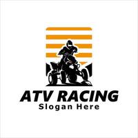 atv racing logo sjabloon ontwerp illustratie vector