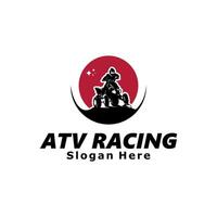 atv racing logo sjabloon ontwerp illustratie vector