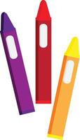 kleurpotloden voor kleur en opleiding kinderen creativiteit vector