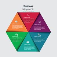 infografieken, grafieken. presentatie. bedrijf concept, grafiek, stappen, werkwijze. infographic gegevens visualisatie. opstarten sjabloon vector