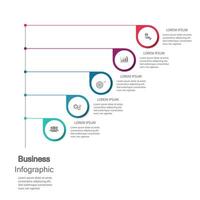 infografieken, grafieken. presentatie. bedrijf concept, grafiek, stappen, werkwijze. infographic gegevens visualisatie. opstarten sjabloon vector