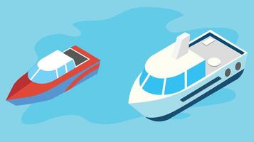 zee vervoer Diensten geïsoleerd illustratie vector