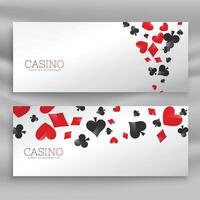 geweldig reeks van casino banners vector