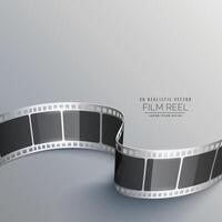 bioscoop achtergrond met 3d film strip vector