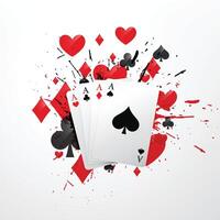 vier azen poker kaart illustratie vector
