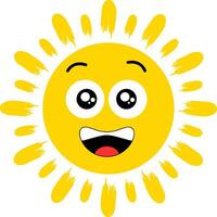 zomer zon grappig illustratie vector