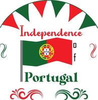 Portugal restauratie van onafhankelijkheid vector