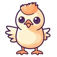 afbeelding van een kip icoon, perfect voor gevogelte Product etiketten of culinaire ontwerpen. vector
