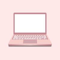 notebook in roze kleur met achtergrond mock up sjabloon symbool concept. vector