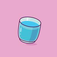 icoon glas van water gemakkelijk tekenfilm illustratie Islamitisch vakantie concept icoon geïsoleerd vector