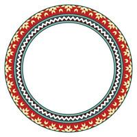 wijnoogst kader grens ornament. etnisch naadloos ronde patroon. mandala bloemen barok. klassiek antiek overladen element. decoratief grens voor kader, textiel, kleding stof, tapijt, tatoeëren, keramiek. vector