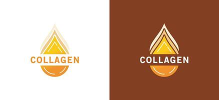 collageen druppels icoon symbool logo illustratie sjabloon vector