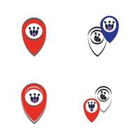 bowling kaart punt concept logo, pictogrammen en symbool. bowlingbal en pin vectorillustratie. vector