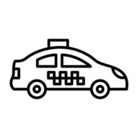 taxi lijn icoon vector