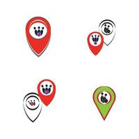 bowling kaart punt concept logo, pictogrammen en symbool. bowlingbal en pin vectorillustratie. vector