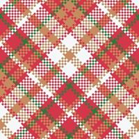 Schots Schotse ruit plaid naadloos patroon, controleur patroon. traditioneel Schots geweven kleding stof. houthakker overhemd flanel textiel. patroon tegel swatch inbegrepen. vector