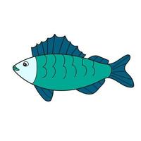 eenvoudige cartoon icoon. rul vis. vector witte vis van siberië