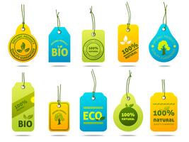 Ecologie Kartonnen labels vector