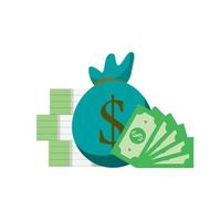 geld logo pictogram vectorillustratie voor investering sign vector