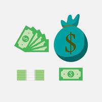 geld pictogram vectorillustratie vector