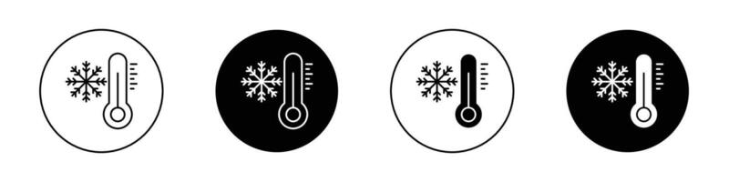pictogram lage temperatuur vector