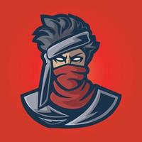 gamer mascot logo ontwerp vector, gamer illustratie voor sportteam. moderne illustratorconceptstijl voor badge vector