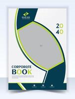 jaar- verslag doen van brochure folder ontwerp sjabloon, presentatie boek Hoes Sjablonen. vector
