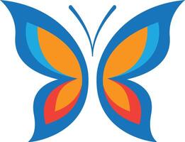 een kleurrijk vlinder ontwerp Aan een wit achtergrond. vector