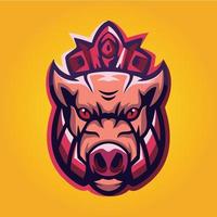 gamer mascot logo ontwerp vector, gamer illustratie voor sportteam. moderne illustratorconceptstijl voor badge vector